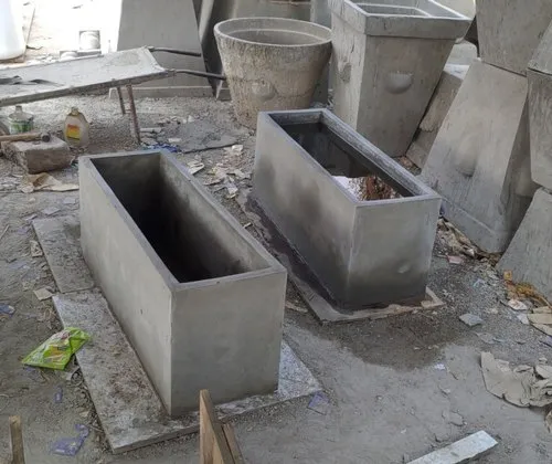 Precast concrete planters